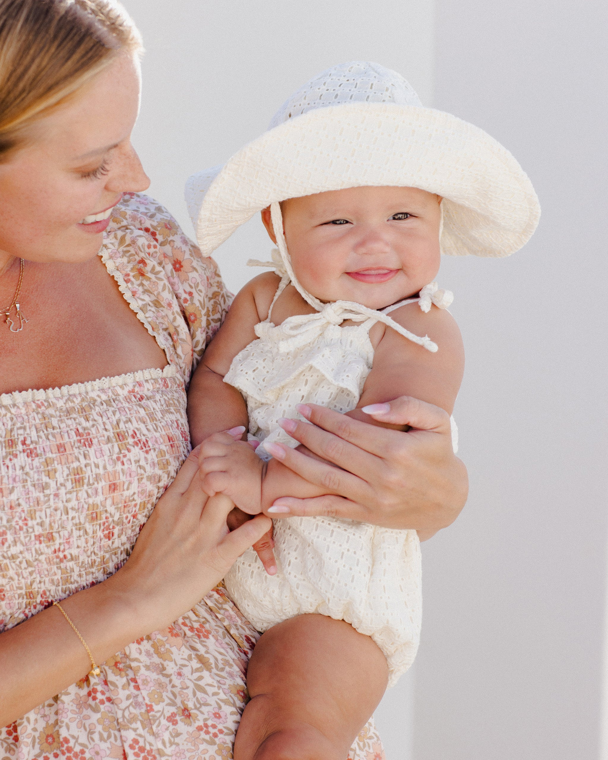 Ruffle Romper || Ivory | Rylee + Cru