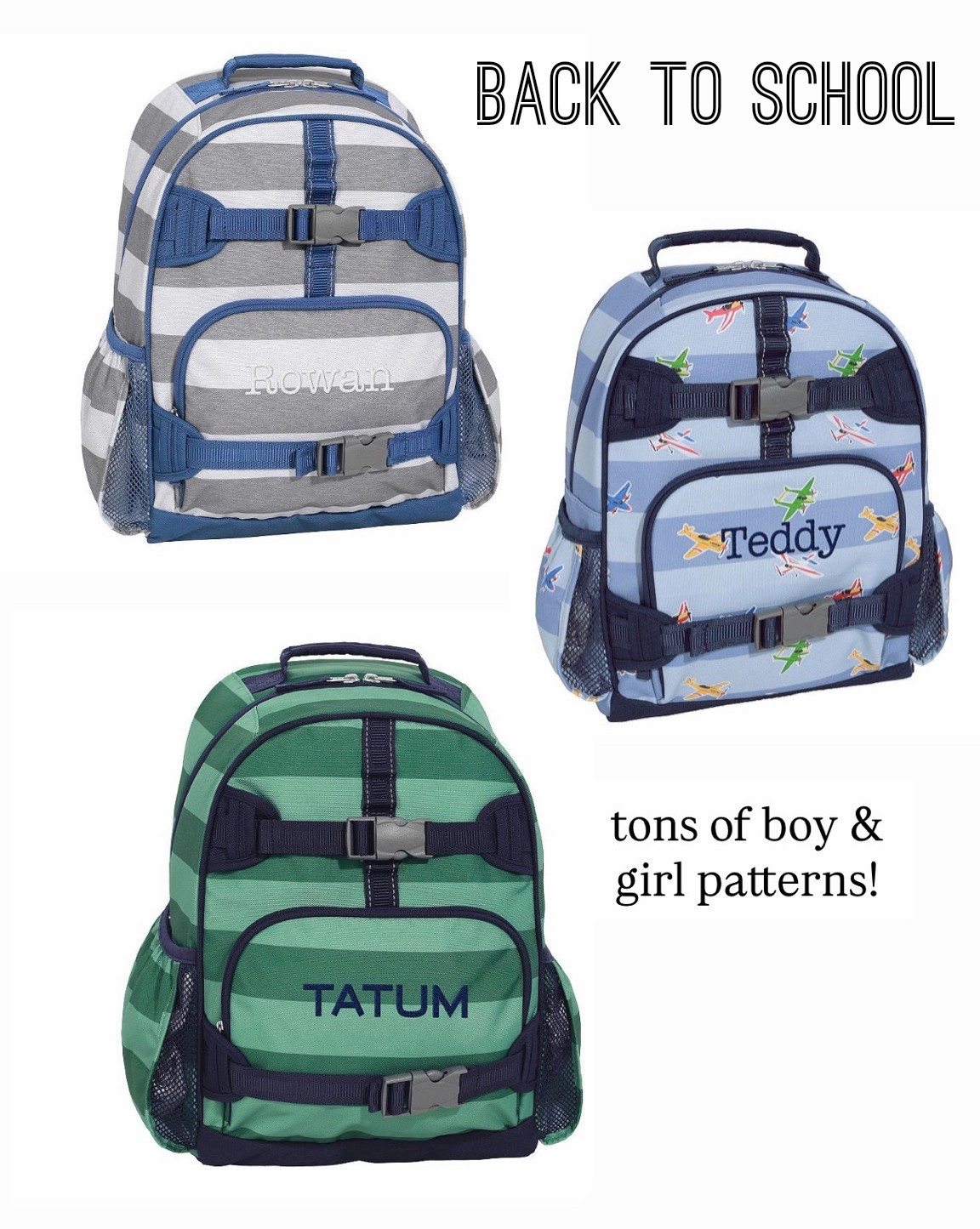 Lots of cute personalized backpacks and lunch boxes etc on sale! 

Pottery barn kids 
Back to school
School supplies

#LTKmomlife #LTKKids