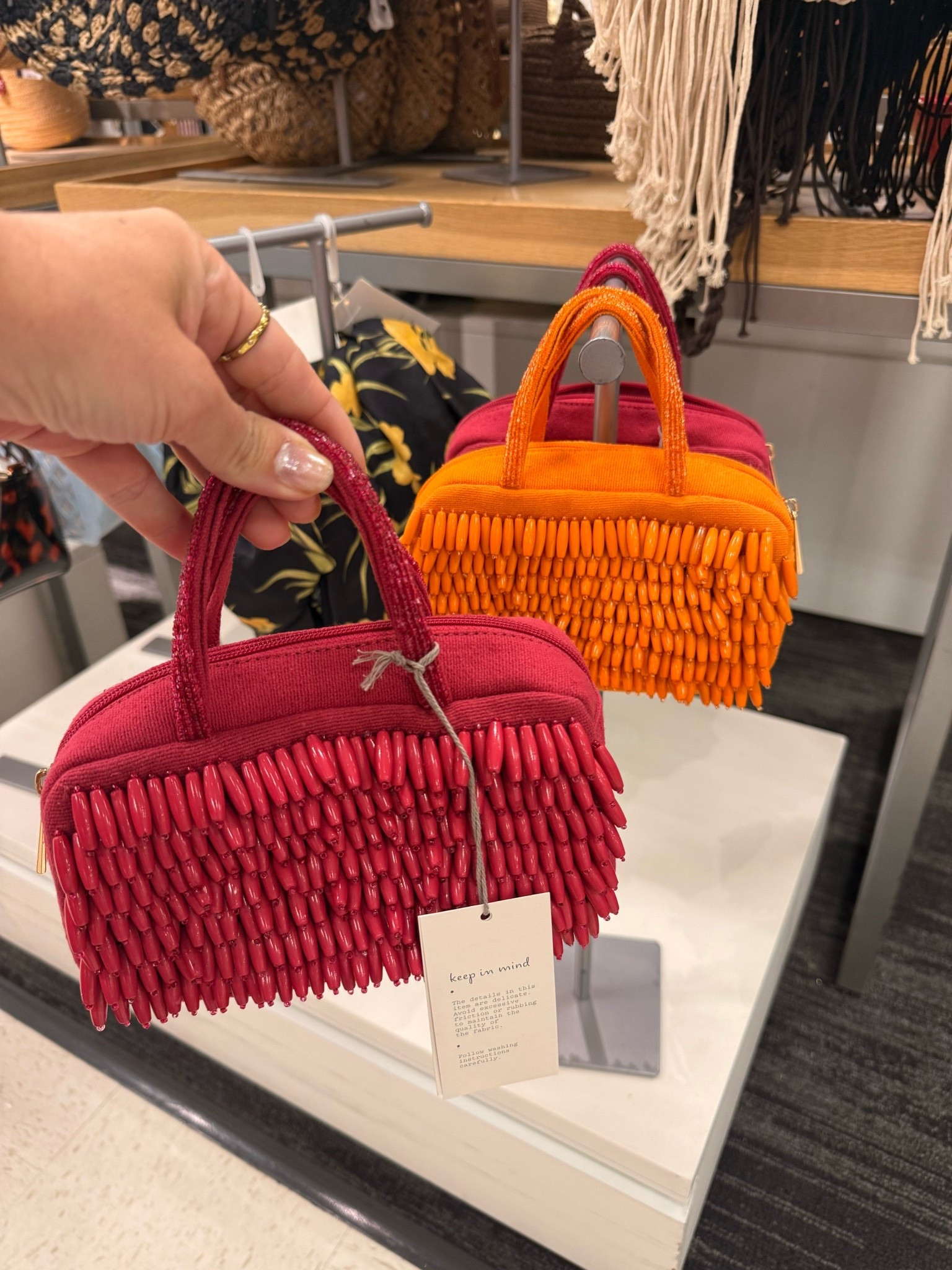 New summer bead bags from @Target perfect for vacation! 

Summer bag 
Purse
Beaded bag