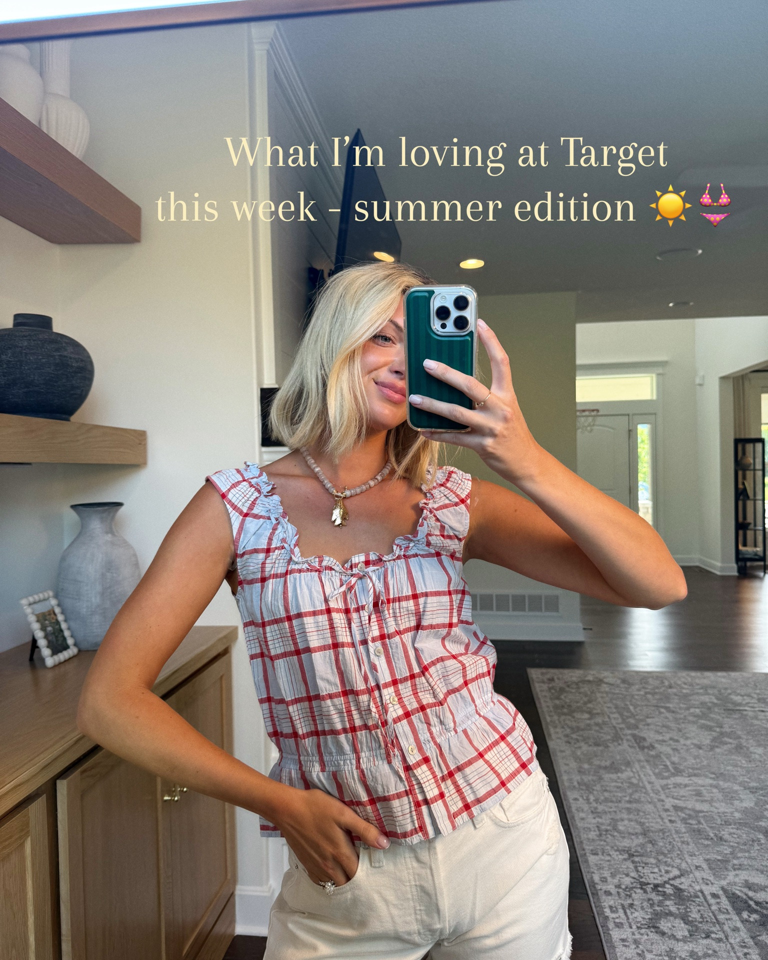What I’m loving at @Target  this week - summer edition ☀️👙 C0mment SHOP below - I’ll send ya everything! #target