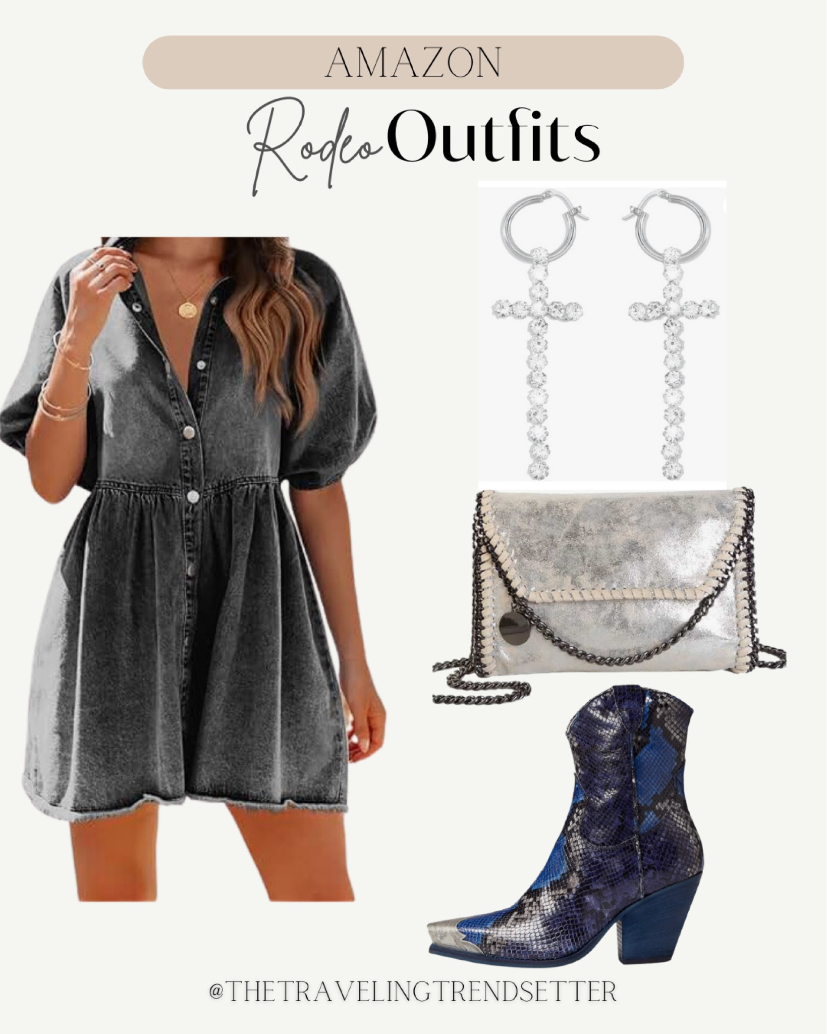 Amazon denim dress Amazon western fashion - Amazon rodeo outfit - Nashville denim romper cowboy hat cowboy boots - denim romper - turquoise

#LTKstyletip #LTKworkwear #LTKfindsunder50