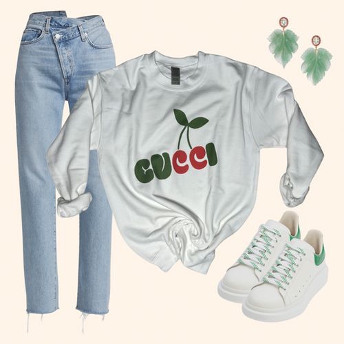 Cherry Vibes Sweatshirt (vintage feel) | Sassy Queen