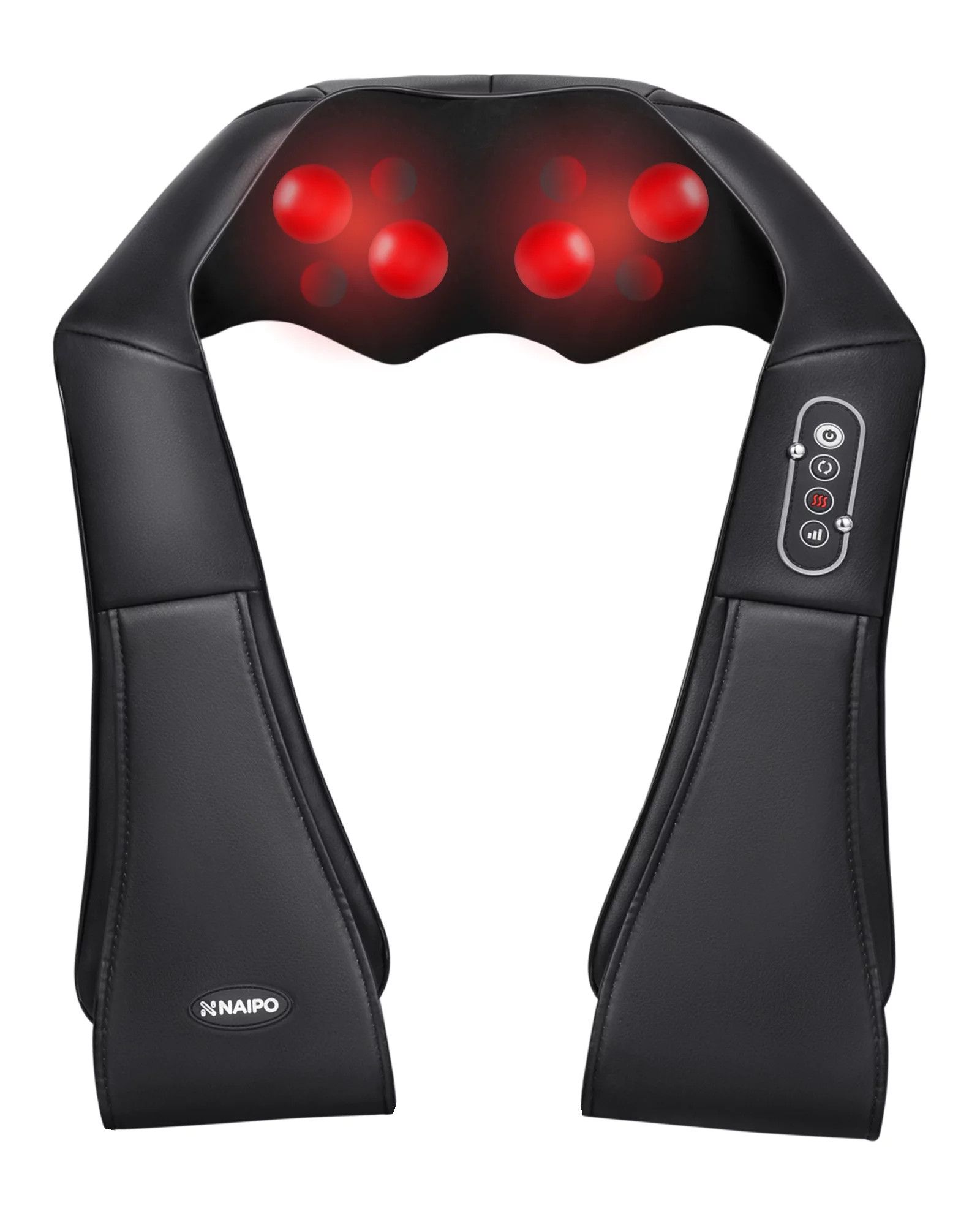 Naipo Shiatsu Back and Neck Massager with Heat Deep Kneading Massage for Neck, Back, Shoulder, Fo... | Walmart (US)