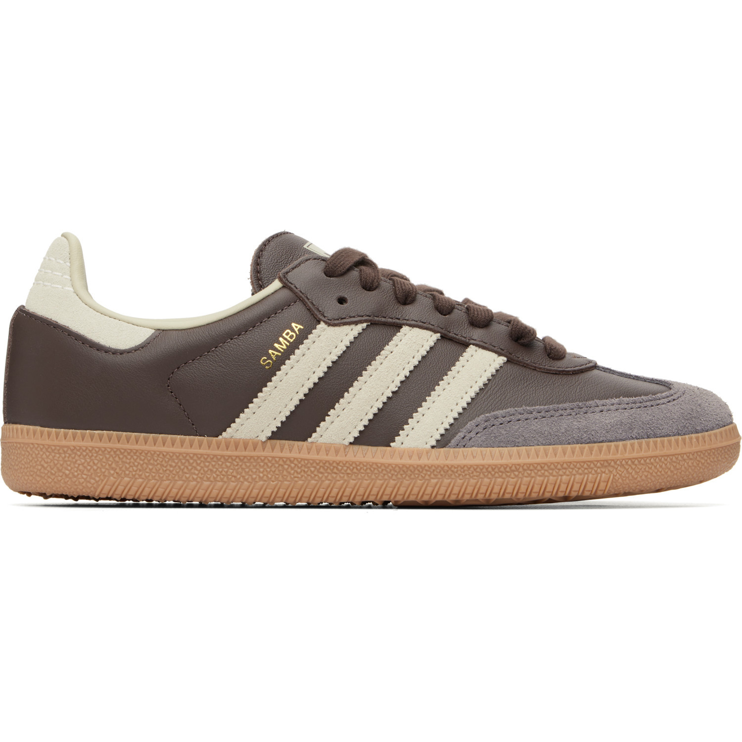 adidas Originals Brown Samba OG Sneakers | SSENSE