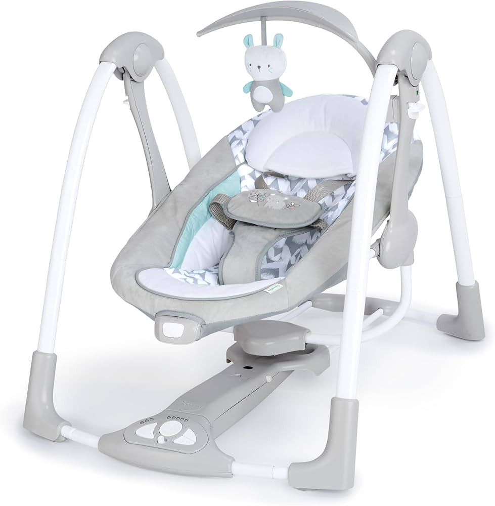 Ingenuity ConvertMe 2-in-1 Compact Portable Automatic Baby Swing & Infant Seat, Battery-Powered V... | Amazon (UK)