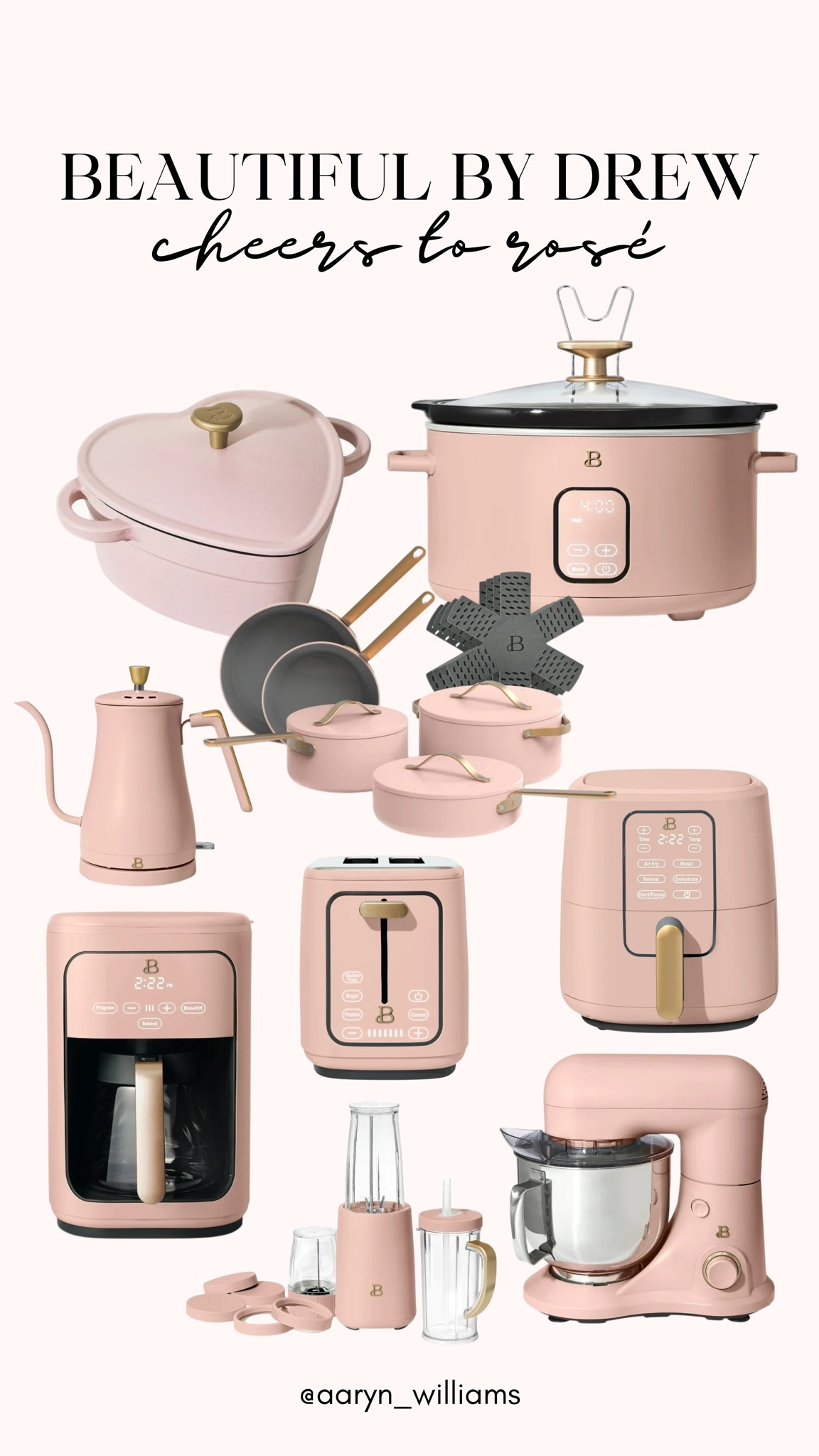 DREAMY new collection from Beautiful By Drew 💕💘 

Kitchen, pink kitchen, pink pots and pans, pink appliances, coffee maker, toaster, crockpot, Dutch oven, kettle, air fryer

#LTKMostLoved #LTKhome #LTKGiftGuide