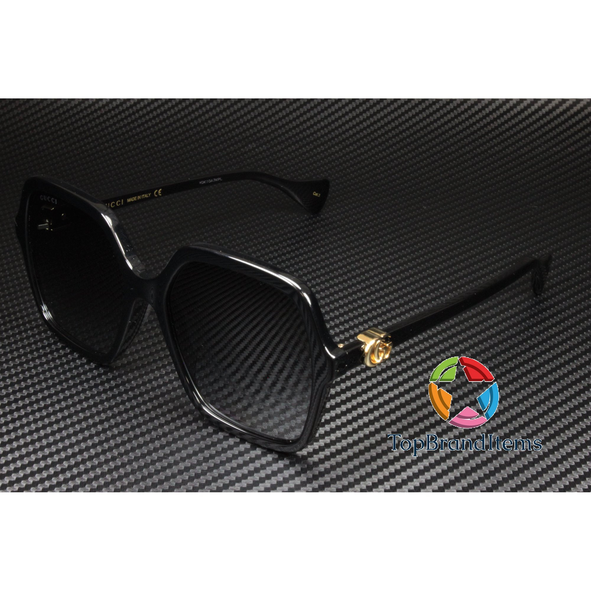 Sunglasses Gucci GG 1072 SA- 001 Black / Grey | Walmart (US)