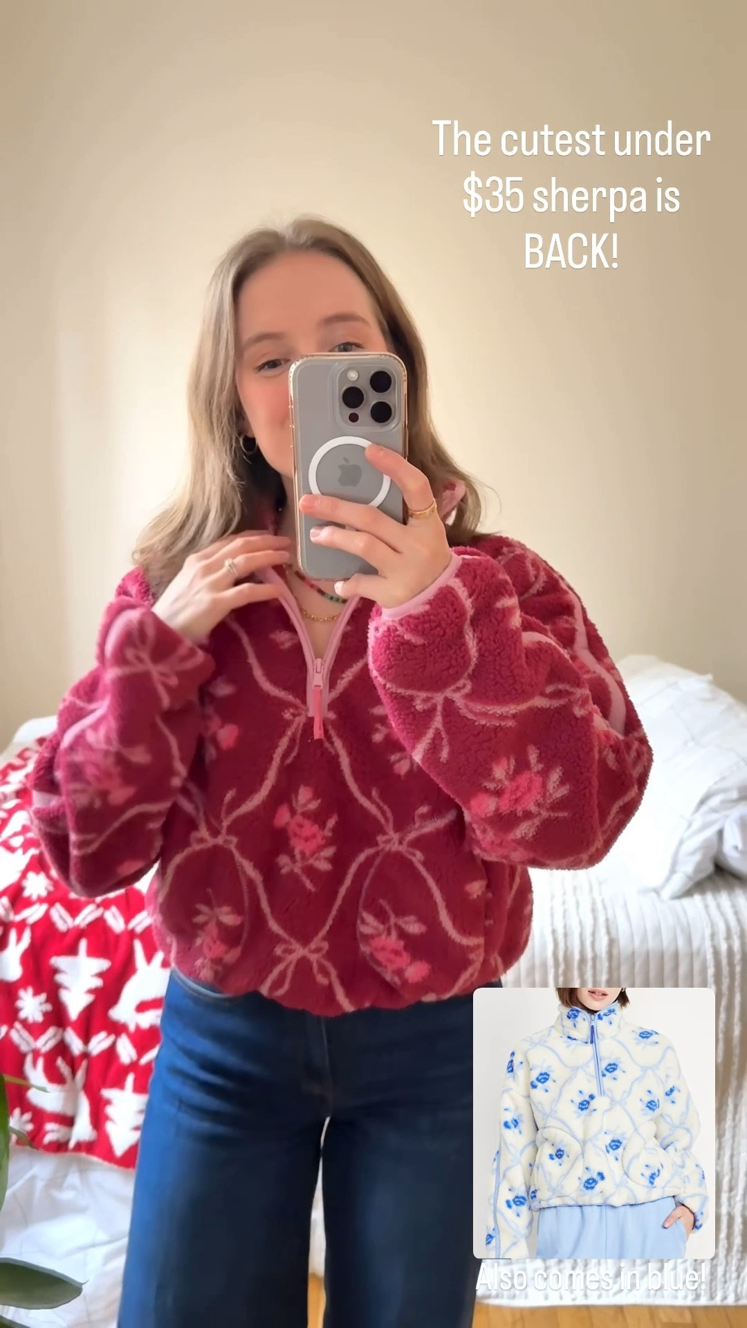 The cutest under $35 sherpa quarter zip form old navy is BACK! Wearing xs  

#LTKSaleAlert #LTKFindsUnder50