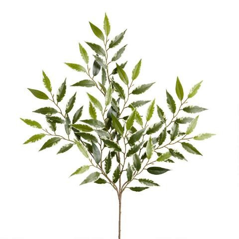 Pier Place Cream And Green Faux Smilax Spray | World Market