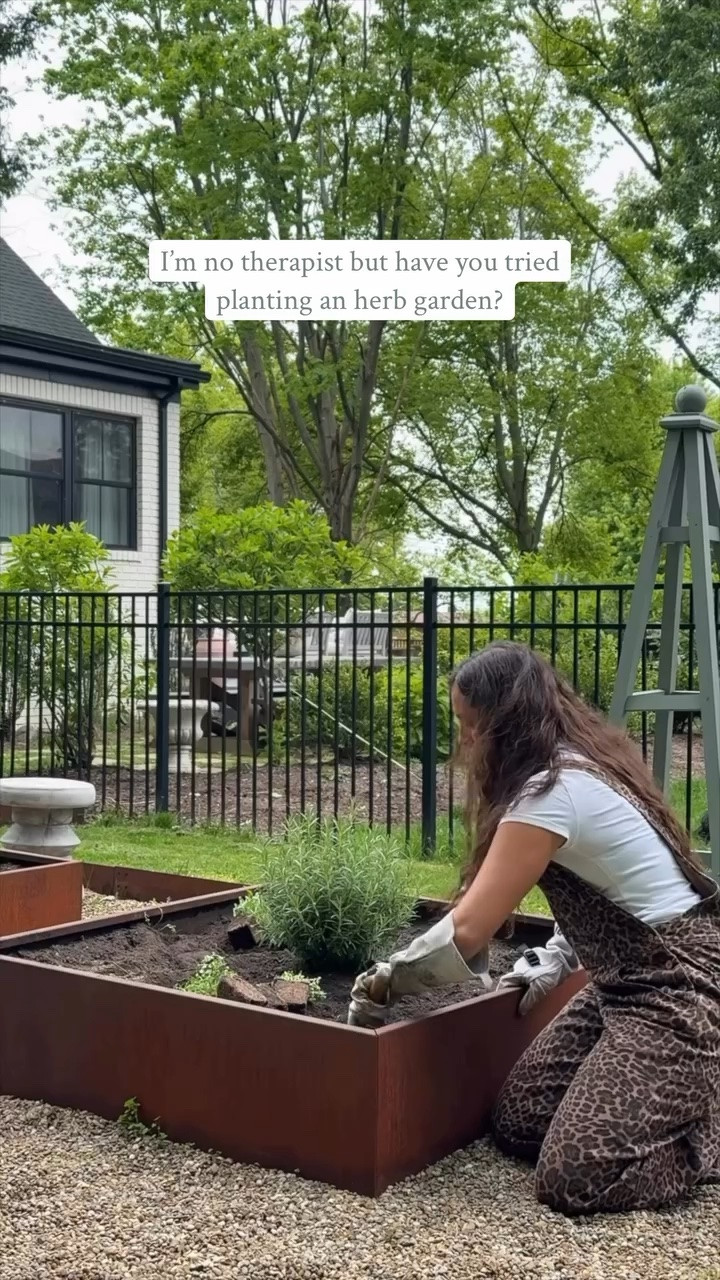 Plant therapy > 

#herbgarden #kitchengarden #raisedbedgarden #gardentok #cottagegarden