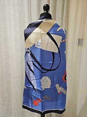 Kate SpadeNew York   100% Silk  34" By 34" Square Scarf Bnwt RRP £70 Hand Rolled  | eBay | eBay UK
