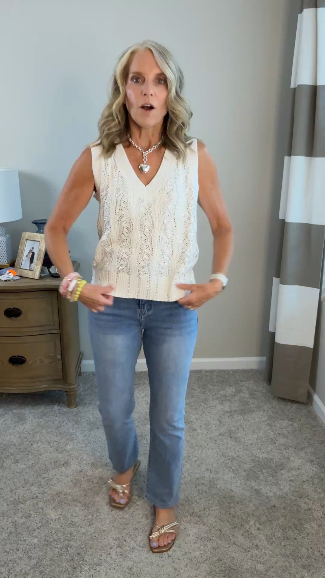 Really fun date night, girls night out look from @The Noli Shop I’m wearing small vest and 27 jeans. Super soft and stretchy. I have on a silk cami under the vest because the armholes were a little low on me.

#LTKgrwm #LTKootd #LTKdayinmylife