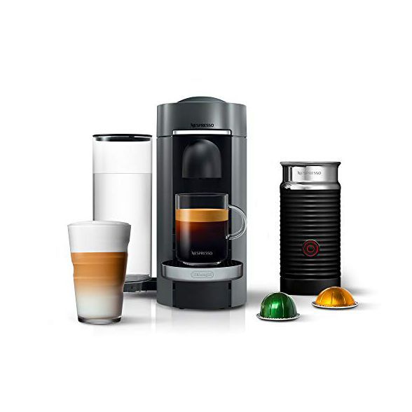 Nespresso VertuoPlus Deluxe Coffee and Espresso Maker Bundle with Aeroccino Milk Frother by De'Lo... | Target
