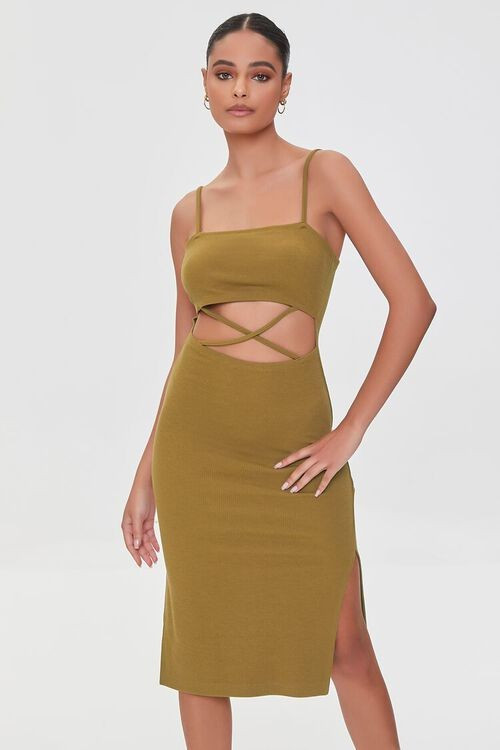 Crisscross Ribbed Knit Dress | Forever 21 (US)