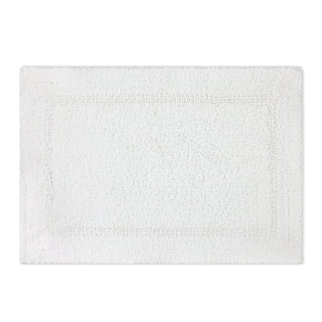 Better Homes & Gardens Bath Rug Cotton Reversible Washable, 17" x 24", Arctic White | Walmart (US)