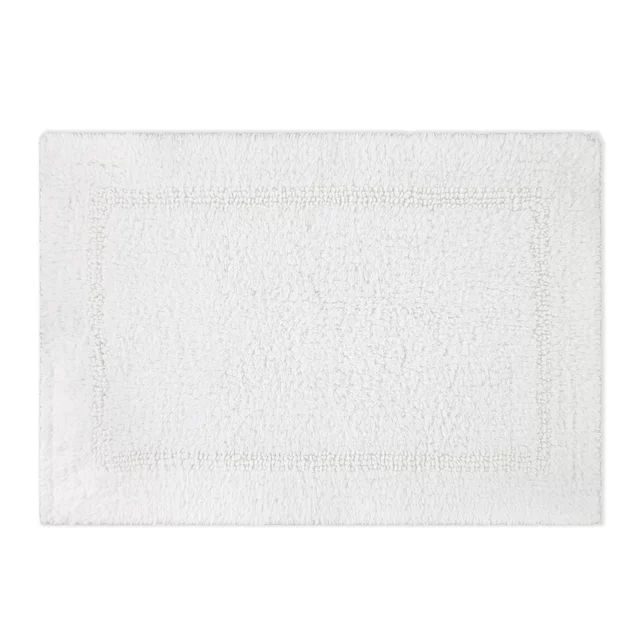 Better Homes & Gardens Bath Rug Cotton Reversible Washable, 17" x 24", Arctic White | Walmart (US)