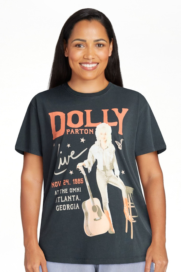 Dolly Parton Women's Live Graphic Tee with Short Sleeves, Sizes XXS-XXL - Walmart.com | Walmart (US)