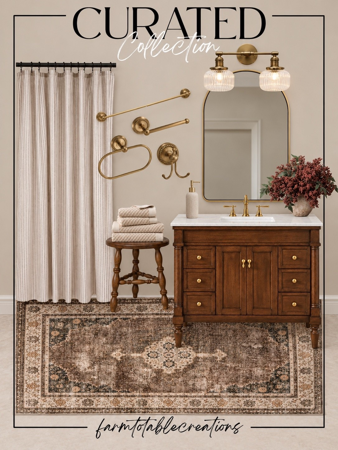 Curated Bathroom Finds 🤎

Sharing a beautiful mix of bathroom finds that bring so much warmth and character to a space. I love the combination of rich wood tones, aged brass, soft textiles and vintage-inspired details—it all feels so cozy and collected.

#LTKHome #LTKFinds #BathroomDecor #BathroomInspo #BathroomFinds #HomeDecor #HomeFinds #NeutralHome #CozyHome #CollectedHome #VintageInspired #HomeInspo #InteriorInspo #CuratedHome

#LTKHome #LTKSaleAlert