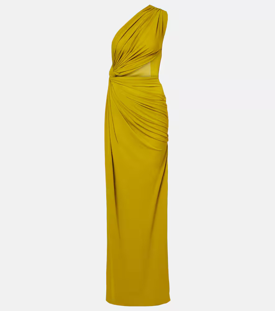Alex Perry Draped one-shoulder crÃªpe jersey gown | Mytheresa (US/CA)