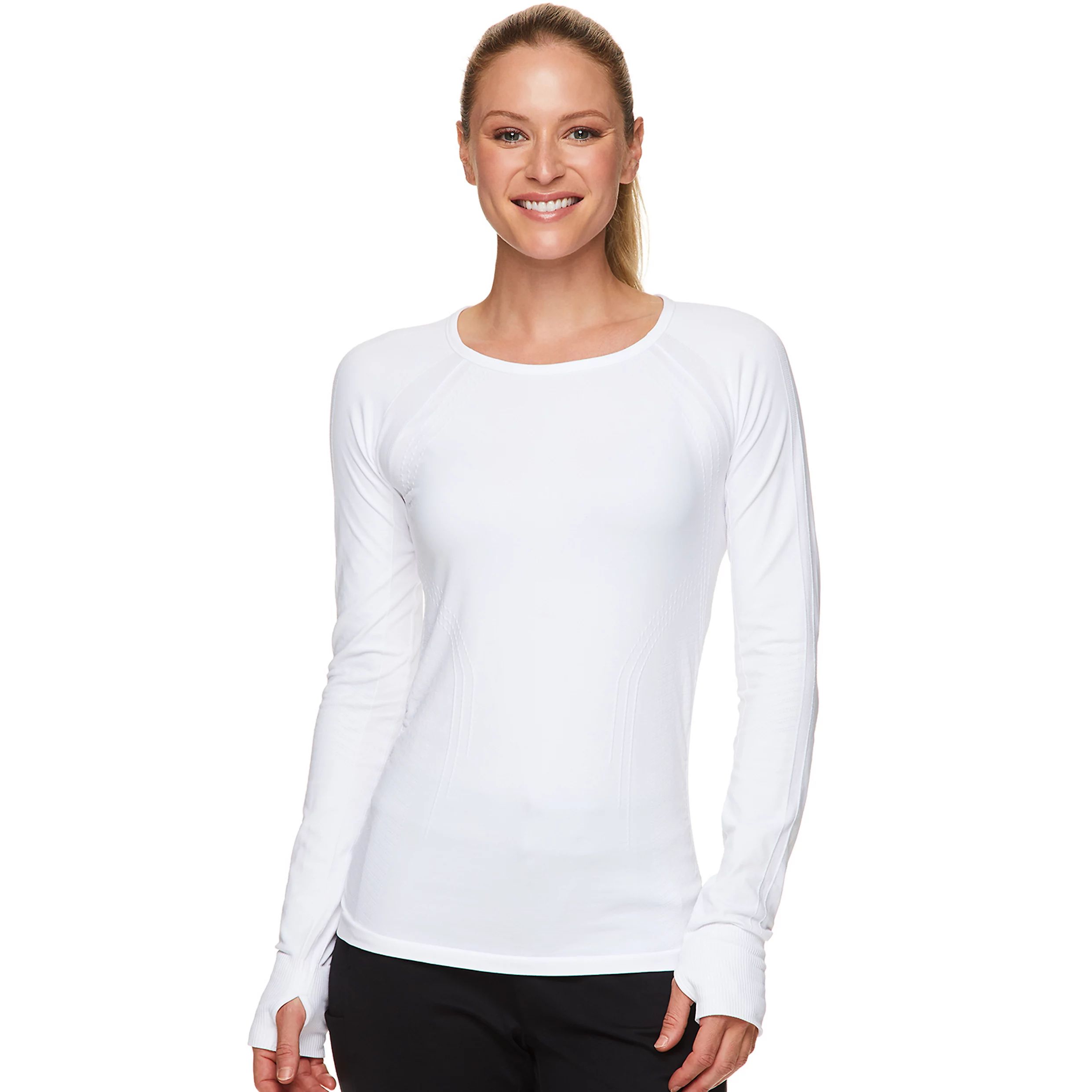 Women's Gaiam Warrior Seamless Fitted Scoopneck Tee | Kohl's