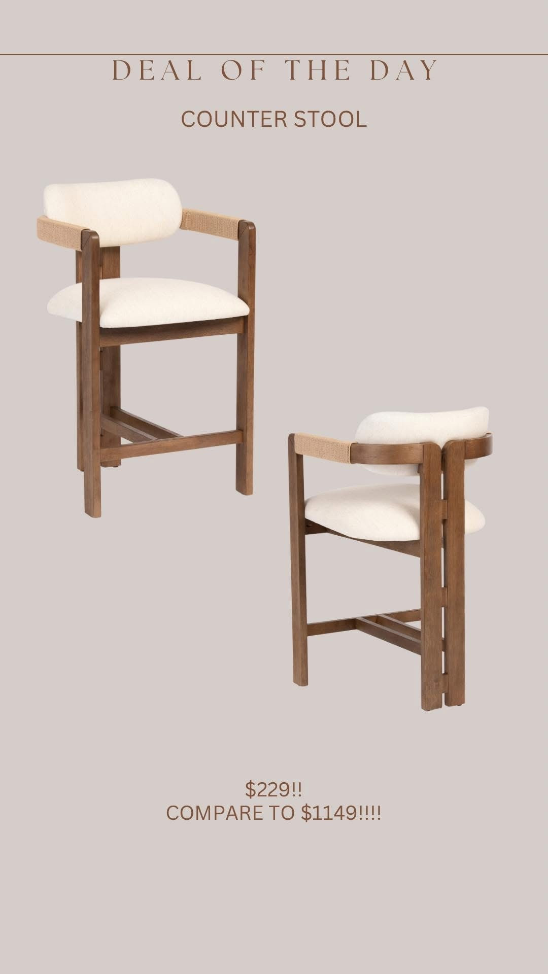 🚨🚨 ohhhh my goodness!!! Second restock in a year! My counter stools come in this gorgeous wood color with a wrapped detailed arm 😍😍😍 these are some of the prettiest stools I’ve ever found! They look so high end! And come preassembled! These will sellout!

#LTKSaleAlert #LTKHome