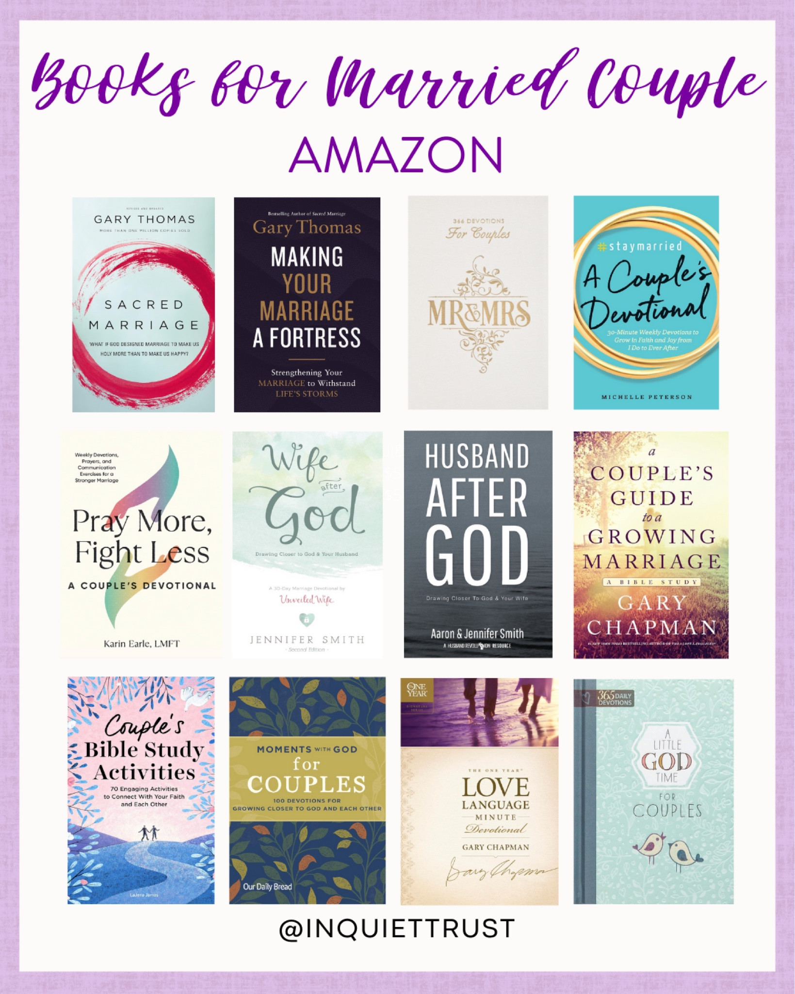 Get closer with helpful books for married couples! Find tips and advice to make your relationship even stronger.
#marriageadvice #bookrecommendation #amazonfinds #relationshipjourney

#LTKfindsunder50 #LTKSeasonal #LTKstyletip