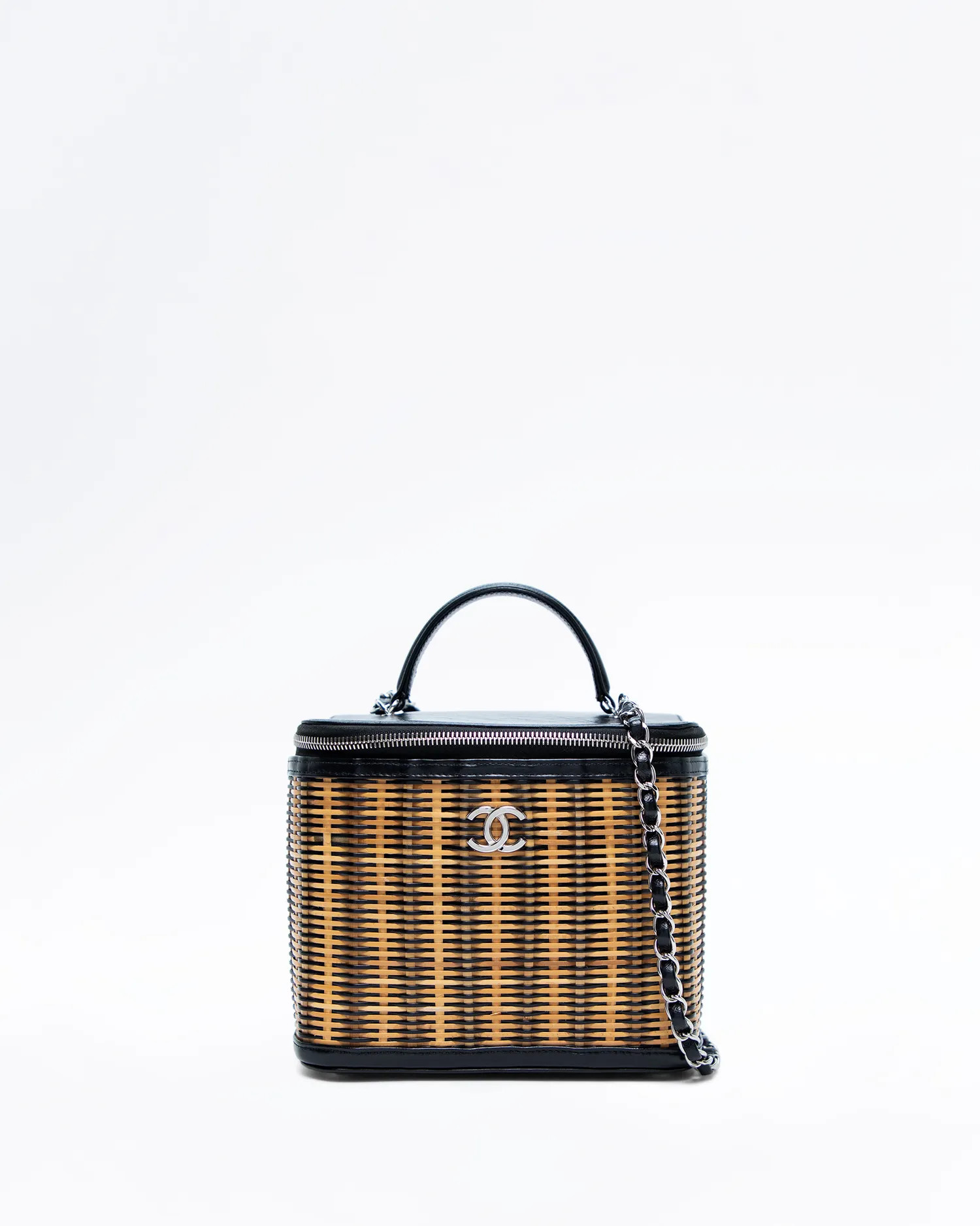 Raffia Take Away Large Vanity Case Bag | Vivrelle