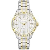 Caravelle by Bulova Women's Aqualuxx Quartz Dress Watch with Stainless Steel Strap, Two Tone, 16 (Mo | Amazon (US)
