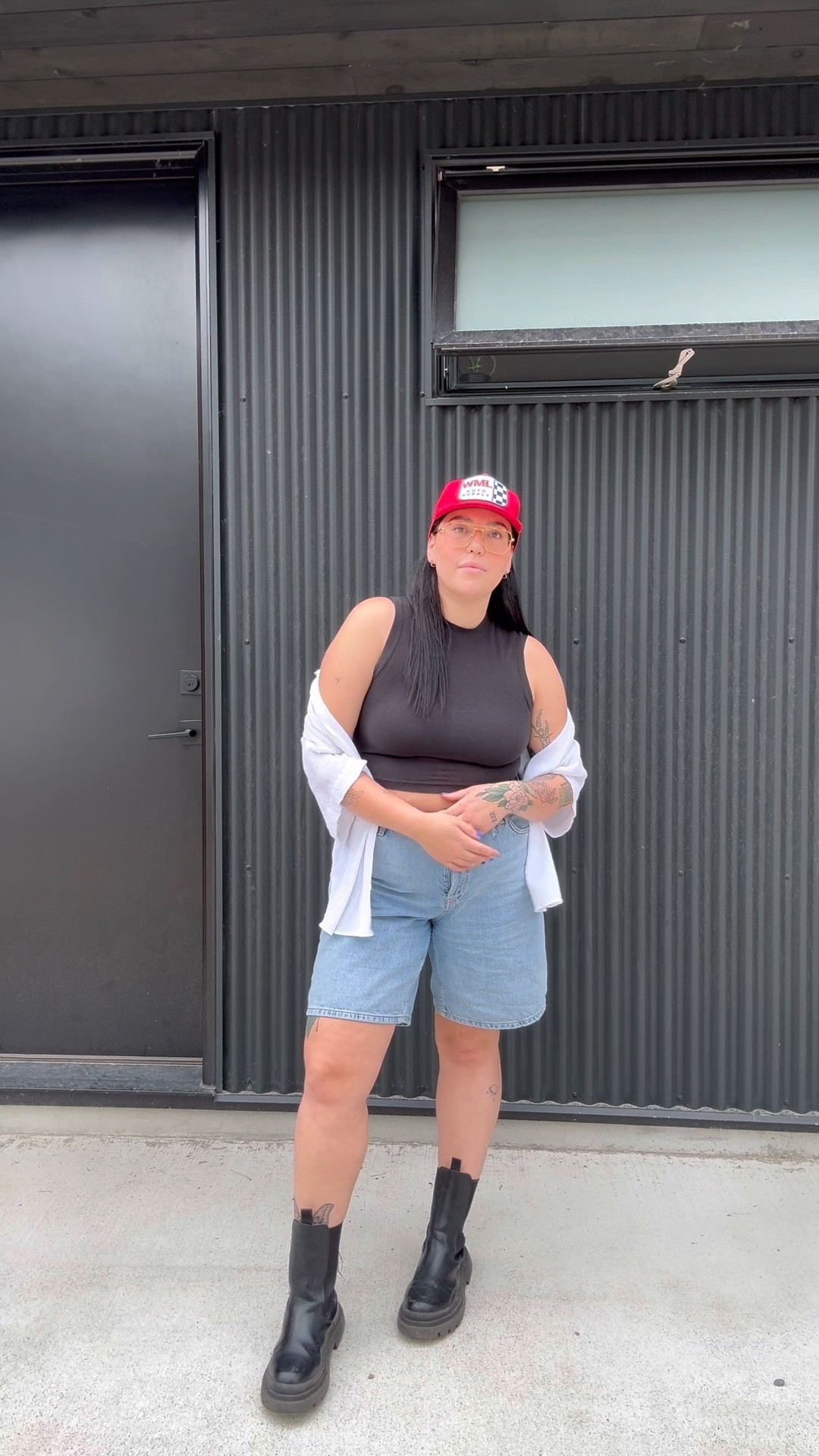 Non rainbow pride outfit Inspo, masculine lesbian style, stem lesbian outfit, long denim shorts, queer woman fashion 

#LTKMens #LTKMidsize #LTKSeasonal