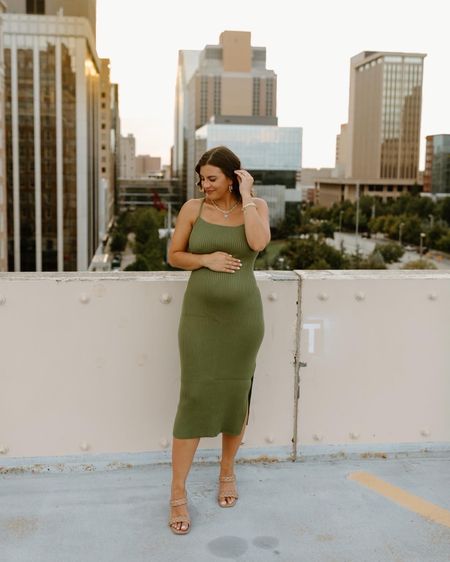 Love this dress with a bump! So cute and stylish yet cozy. Will go great into fall with a blazer for work or a jacket for play  

#LTKunder100 #LTKbump #LTKSeasonal