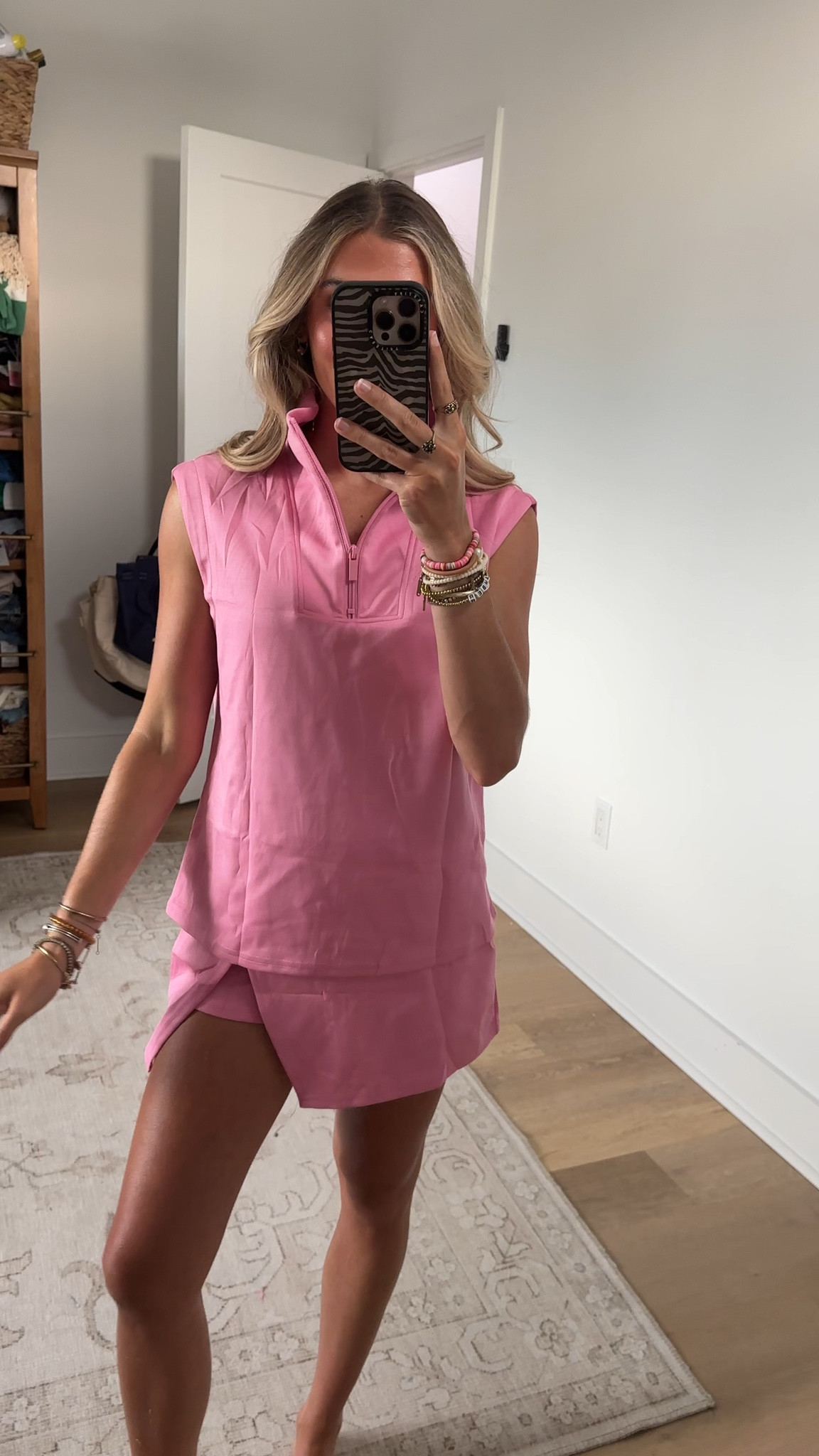 Amazon size small Fisoew Womens 2 Piece Skirt Sets Summer Sleeveless Half Zip Sweatshirt Athletic Skorts Tennis Outfits Casual Sweatsuits

#LTKootd #LTKActive #LTKdayinmylife