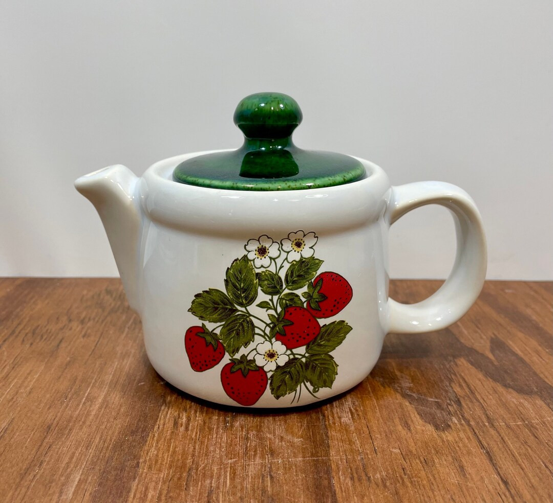 Mccoy Strawberry Country Individual Teapot Vintage 1970s Mold 7129 - Etsy | Etsy (US)