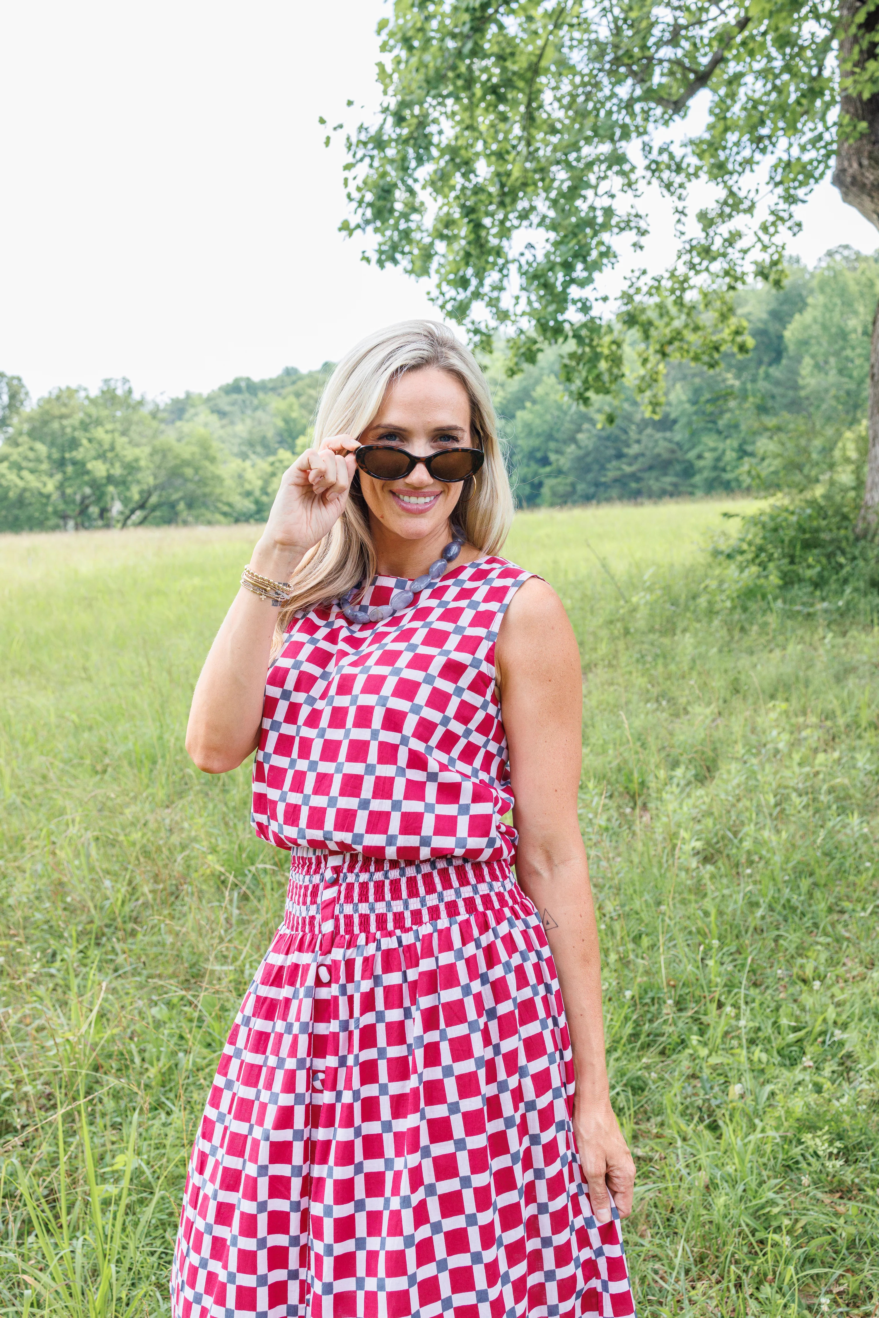 Maggie Oaks Aubrey Alabama Bubble Hem Top | Clover and Bee | Clover + Bee