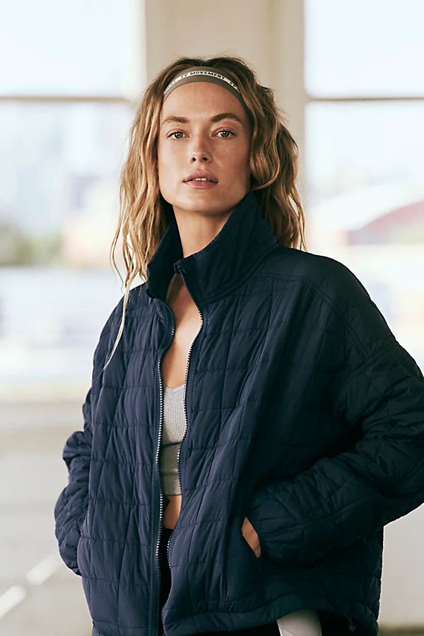 Poppy Packable Puffer Jacket by FP Movement at Free People, French Navy, S | Free People (Global - UK&FR Excluded)