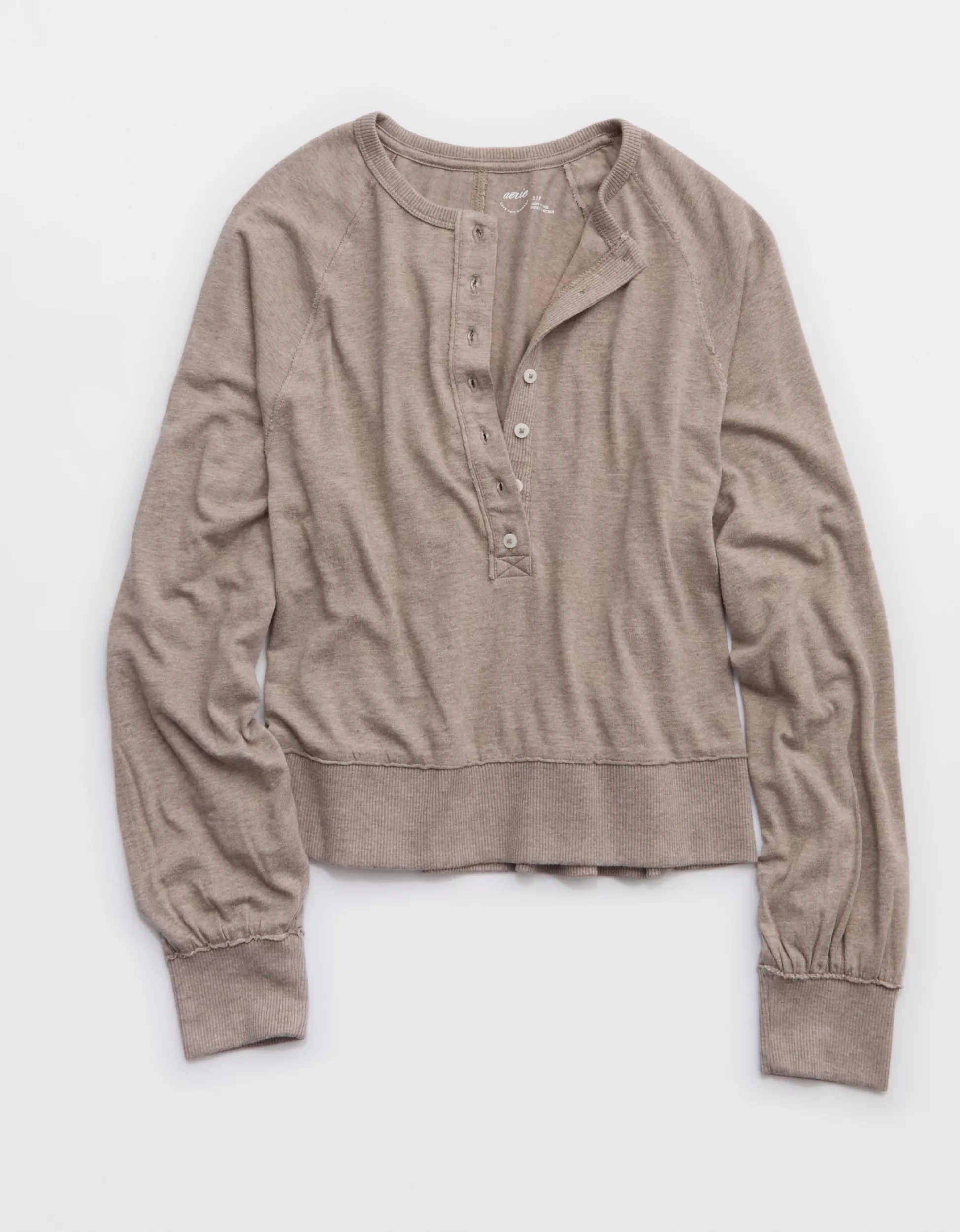 Aerie Happy Snit Henley T-Shirt | Aerie