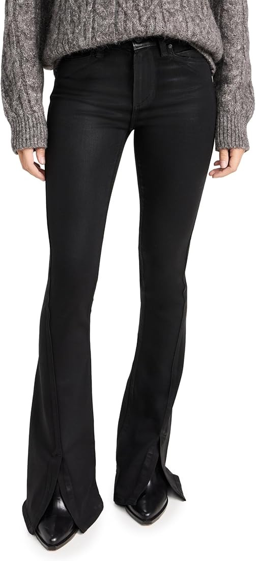 PAIGE Women's High Rise Lou Lou Jolene Pockets and Twisted Outseam Slit Jeans | Amazon (US)