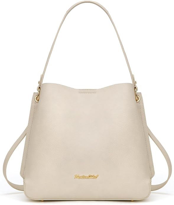 Montana West Medium Hobo Purse for Women Bucket Shoulder Bag with Crossbody Strap | Amazon (US)