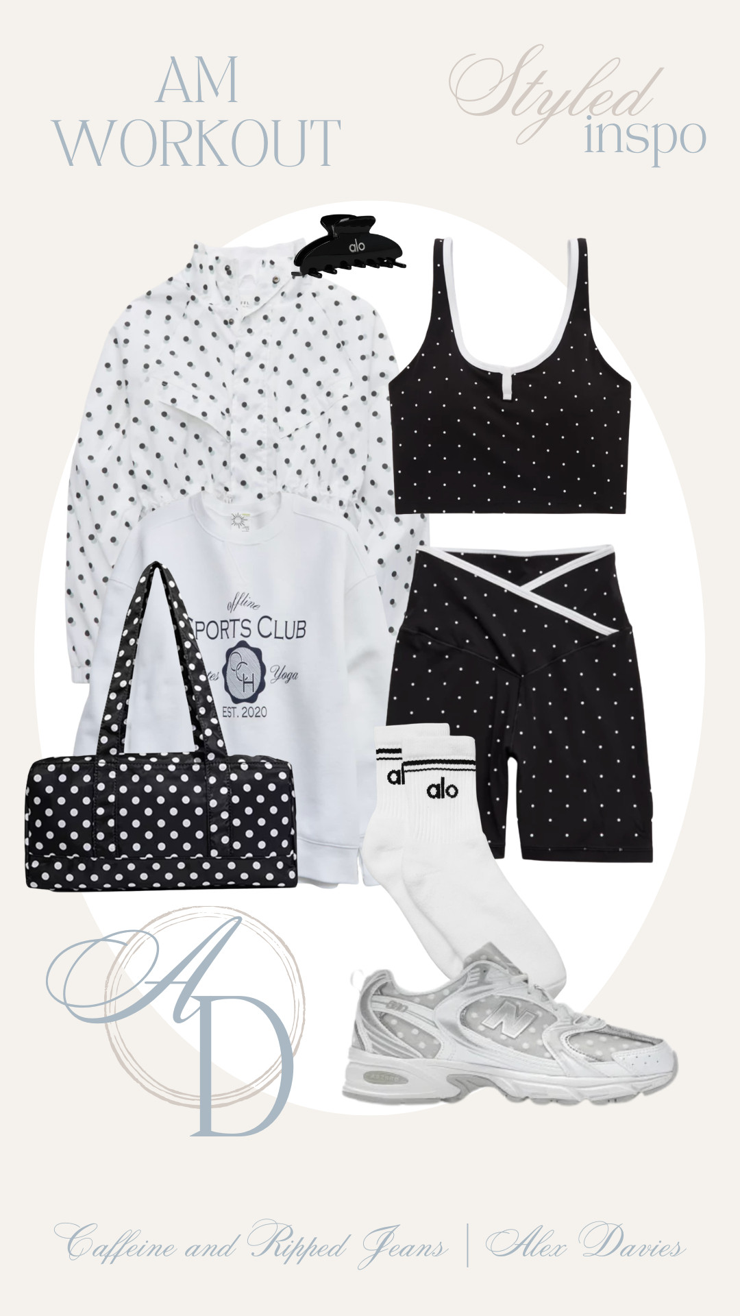 // polka dot workout attire // cute polka dot workout set // polka dots // 

 #LTKootd #LTKfitnessgoals #LTKActive