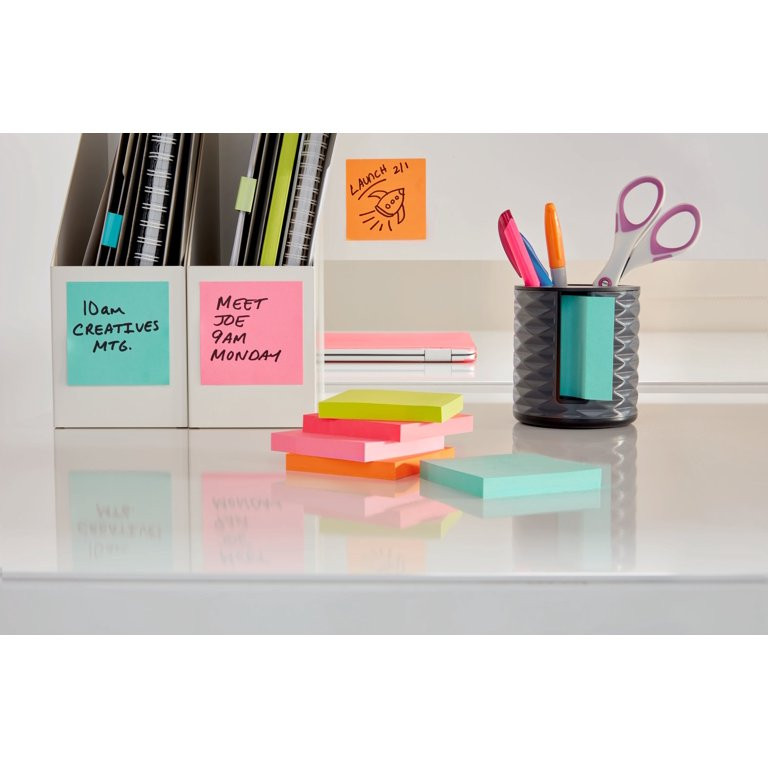 Post-it Super Sticky Notes, 3 In x 3 In, Aqua Blue, 1 Pad - Walmart.com | Walmart (US)