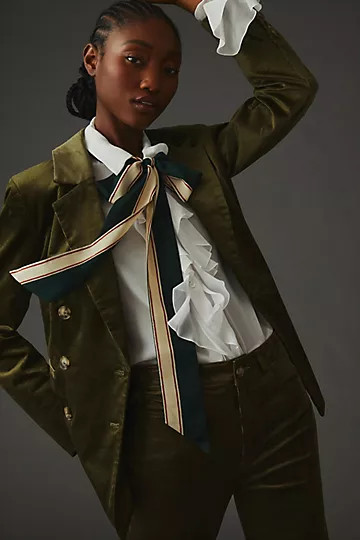 Paige Hollie Velvet Blazer | Anthropologie (US)