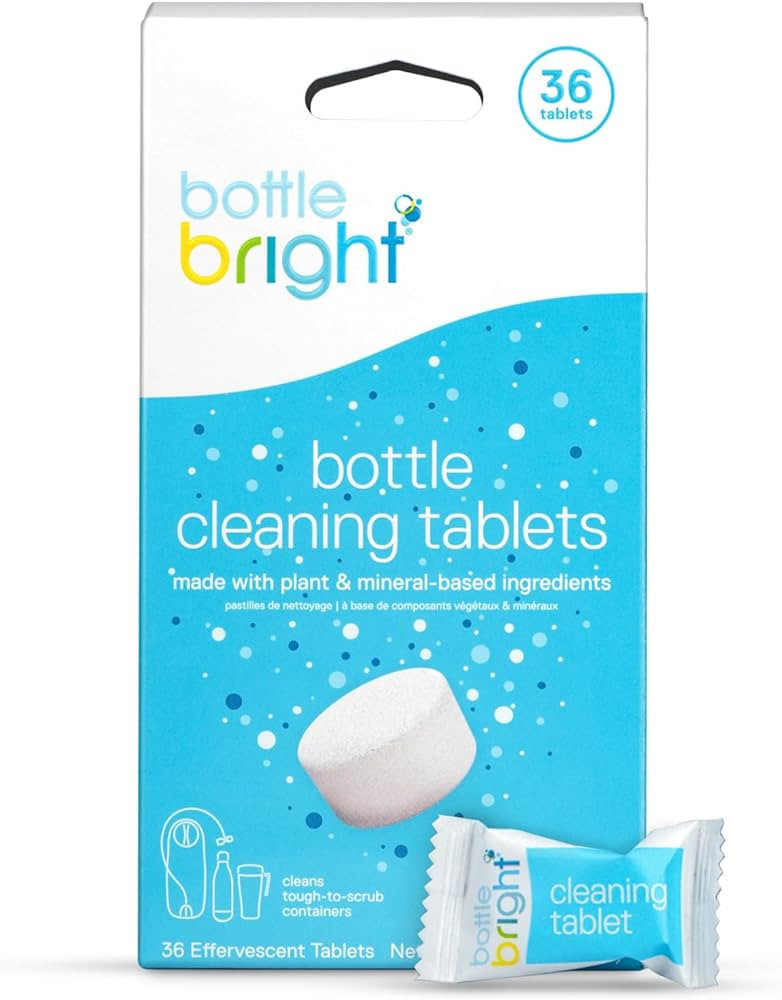 Bottle Bright 36 Tablets - EPA Safer Choice Certified, Clean Stainless Steel, Thermos, Tumbler, I... | Amazon (US)