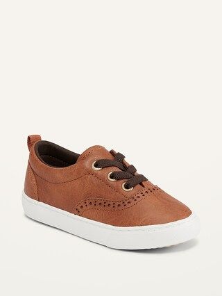 Faux-Leather Oxford Sneakers for Toddler Boys | Old Navy (CA)
