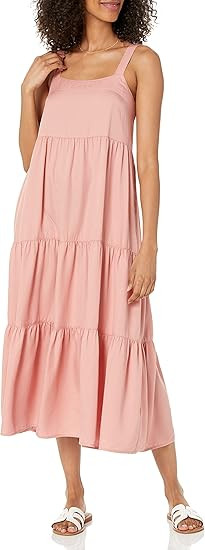 The Drop Women's Britt Tiered Maxi Tent Dress | Amazon (US)