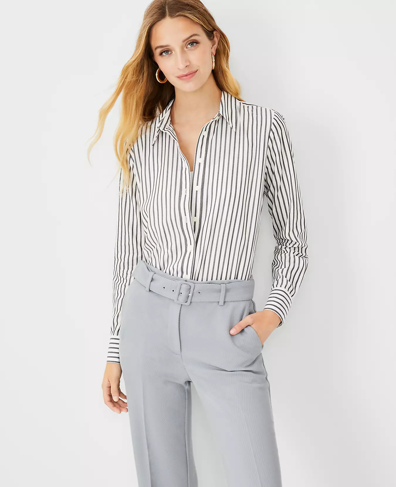 Striped Boyfriend Perfect Shirt | Ann Taylor (US)