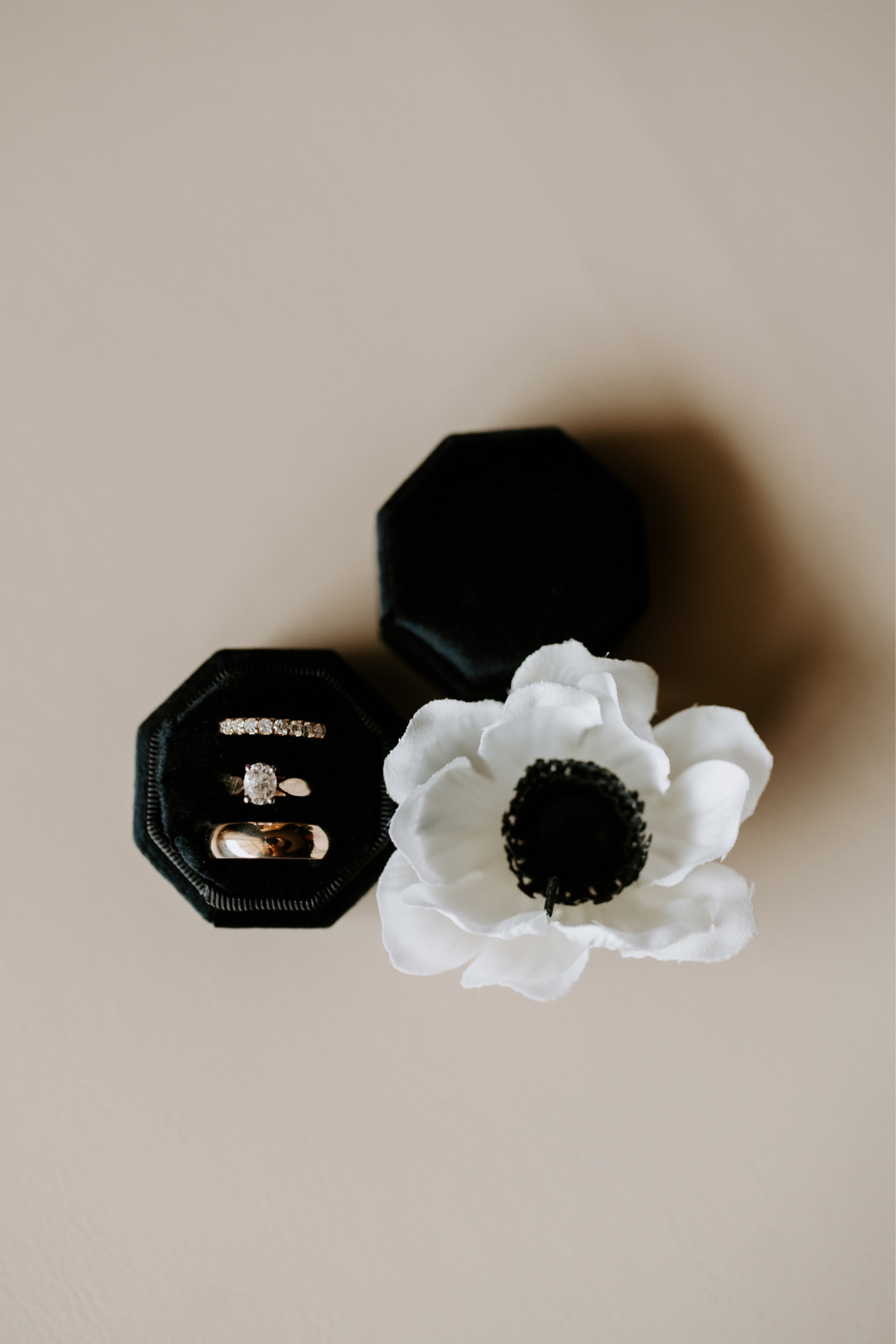 Hexagon simple ring box for my winter black and white wedding 


#LTKwedding