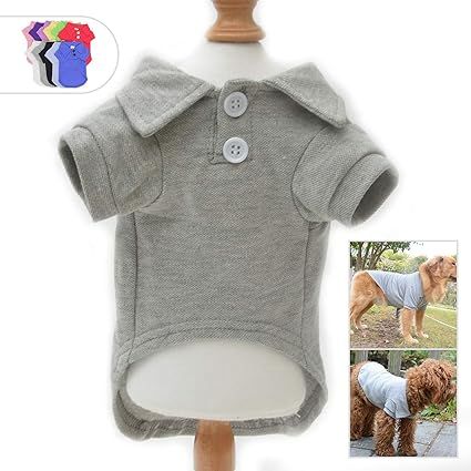 Lovelonglong Basic Dog Polo Shirts Premium Cotton, Polo T-Shirts for Large Medium Small Dogs with... | Amazon (US)