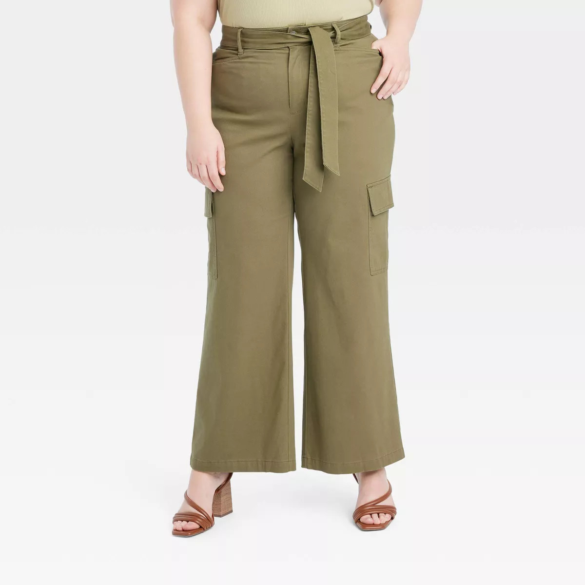 Women's High-Rise Wide Leg Cargo Pants - Ava & Viv™ | Target
