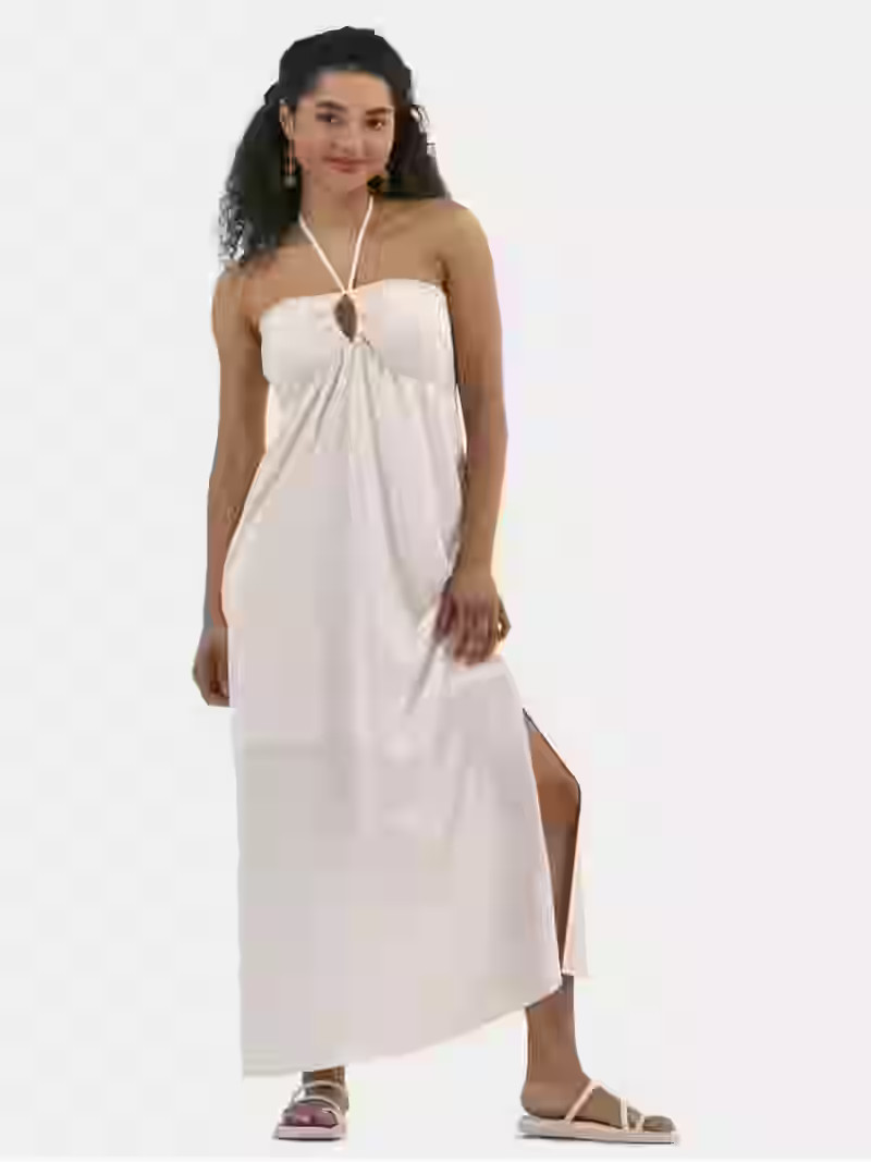 No Boundaries Halter Maxi Dress, Women's | Walmart (US)