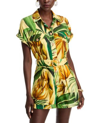 FARM Rio Bananart Belted Romper  | Bloomingdale's Women | Bloomingdale's (US)