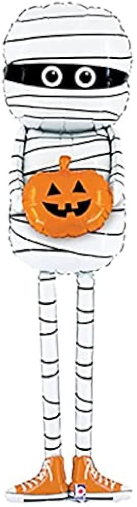 Halloween Cute Mummy With Orange Sneakers 60'' Balloon Birthday Party Decorations Supplies Fall P... | Amazon (US)
